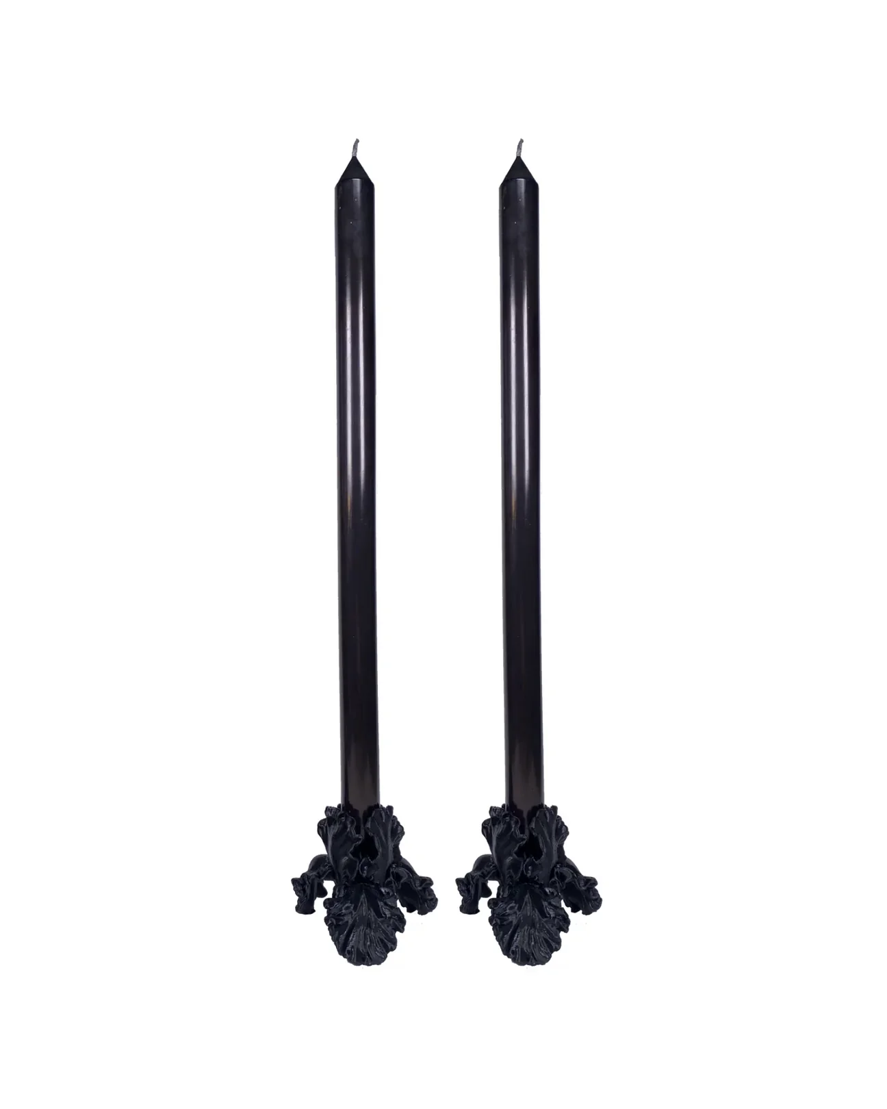 Black | Flower Candle Holder Set of 2 - Image 5