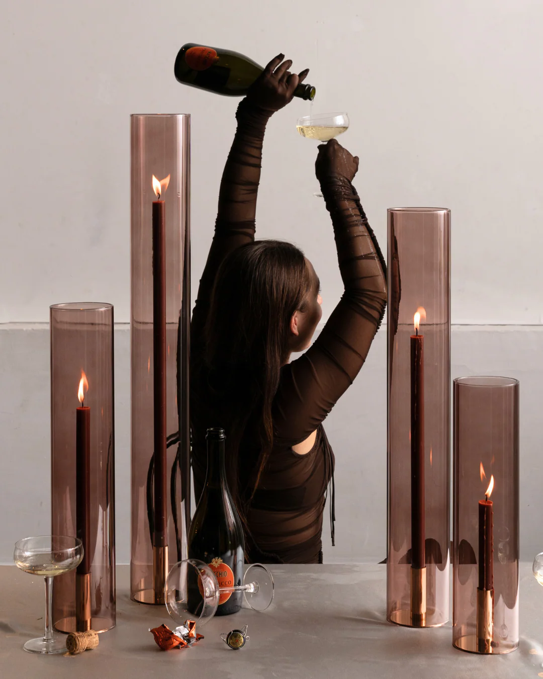 Smoke Coloured Glass Sleeves - Image 4