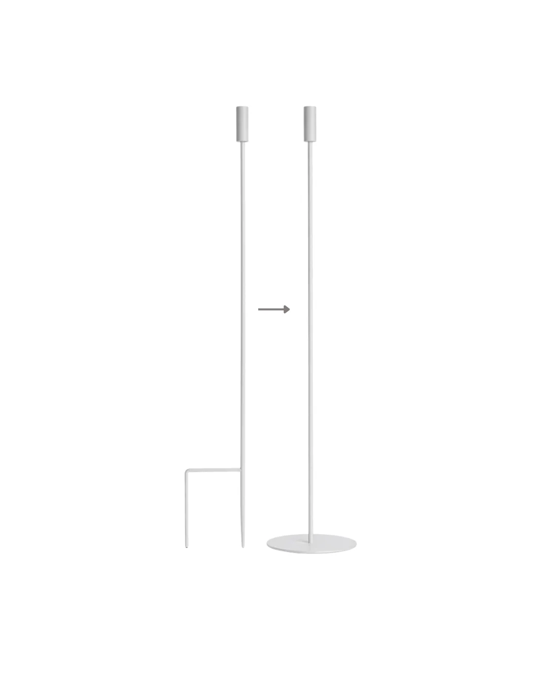 8-in-1 Convertible Ground Stake + Floor Stand Candle Holder - Image 5