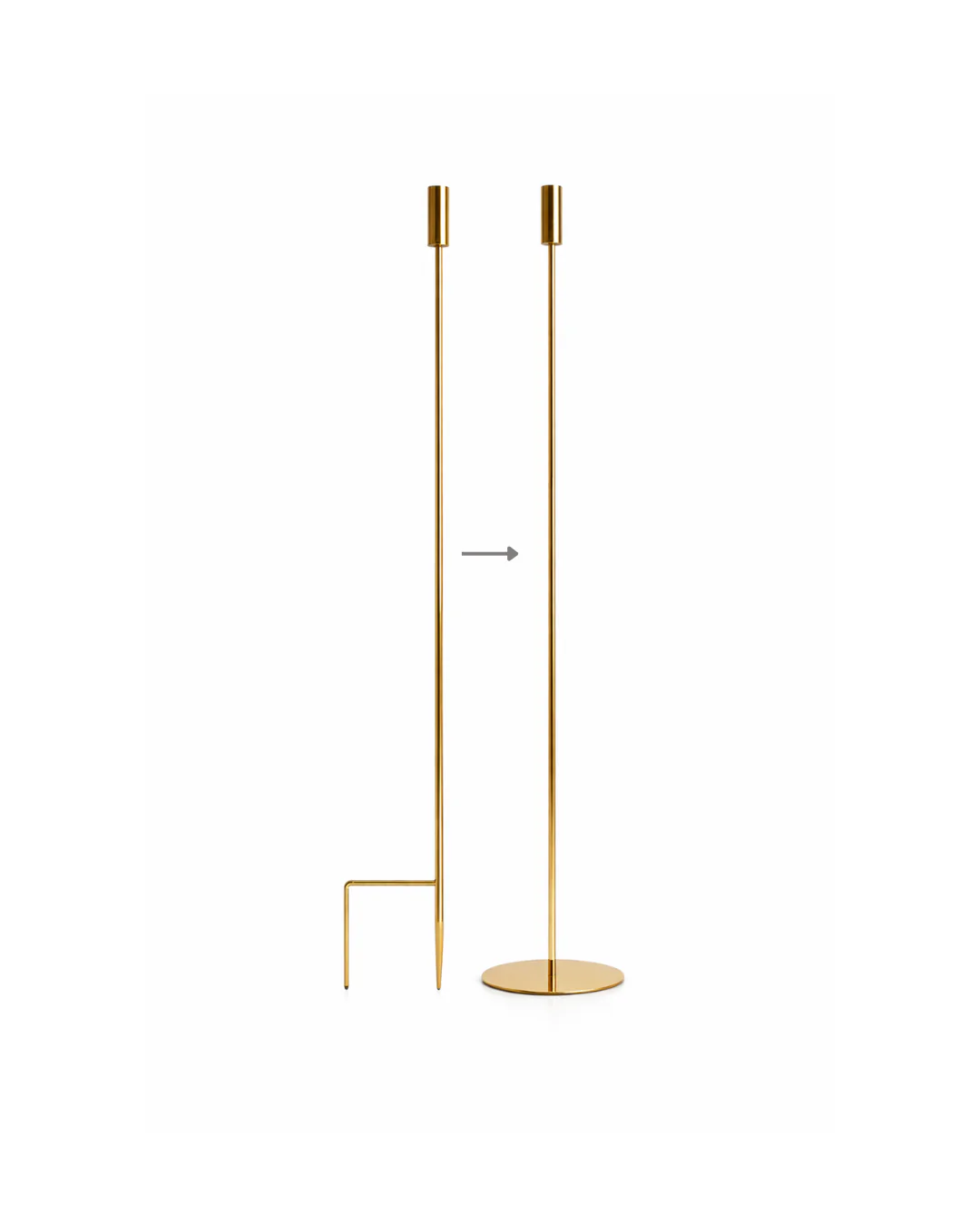 8-in-1 Convertible Ground Stake + Floor Stand Candle Holder - Image 6