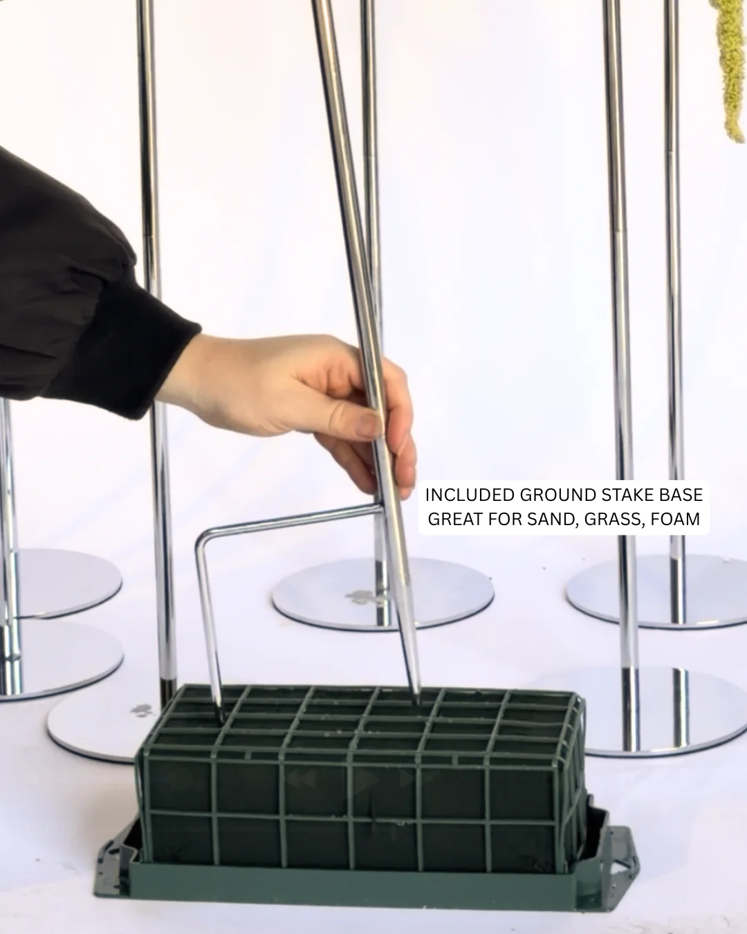 8-in-1 Convertible Ground Stake + Floor Stand Candle Holder - Image 9