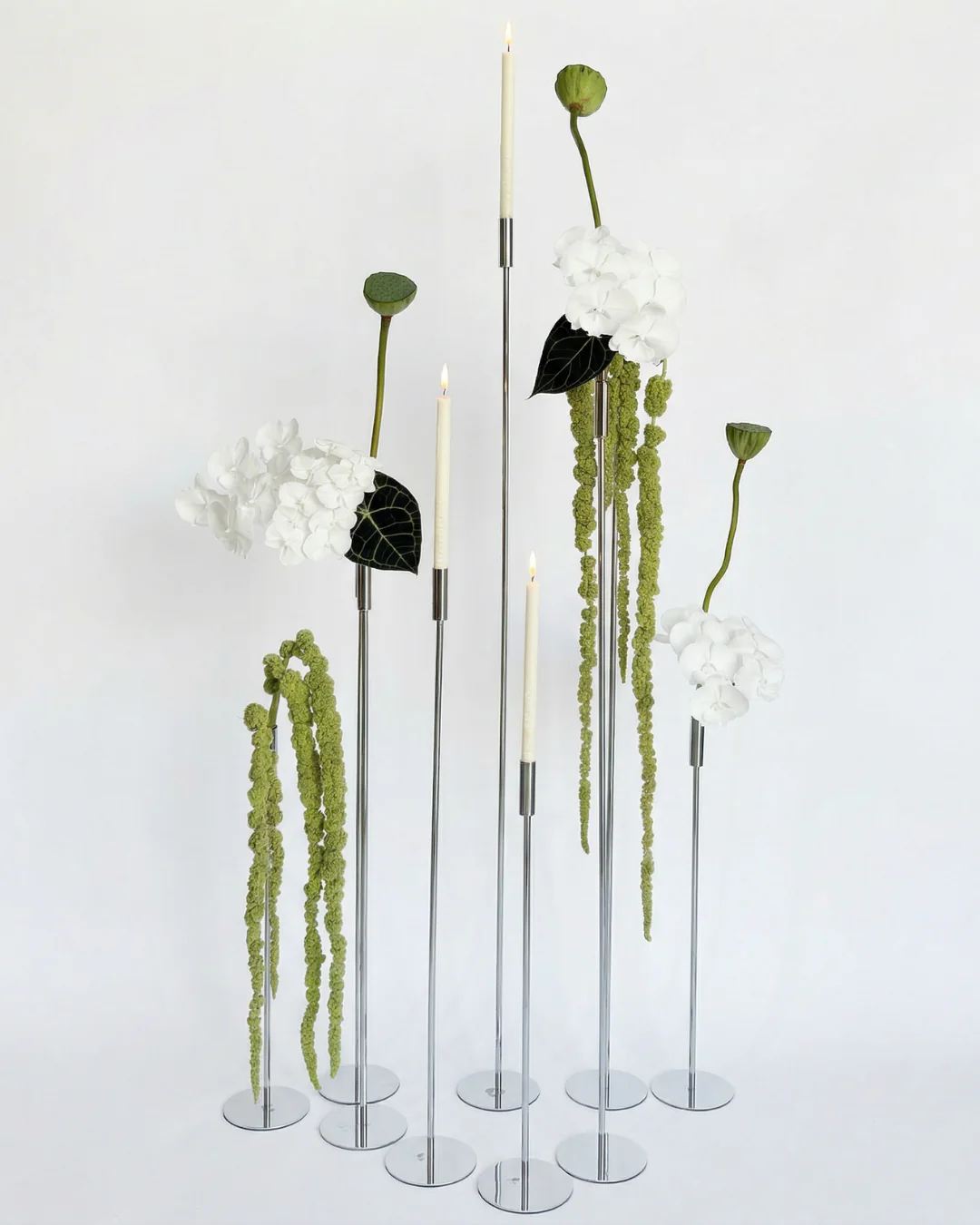 8-in-1 Convertible Ground Stake + Floor Stand Candle Holder - Image 4