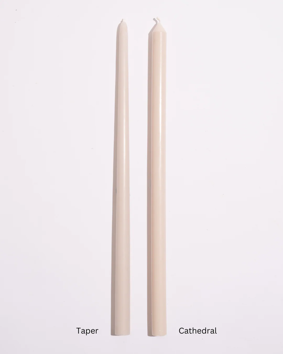 Sand Beige XXL Taper Candles - Image 4