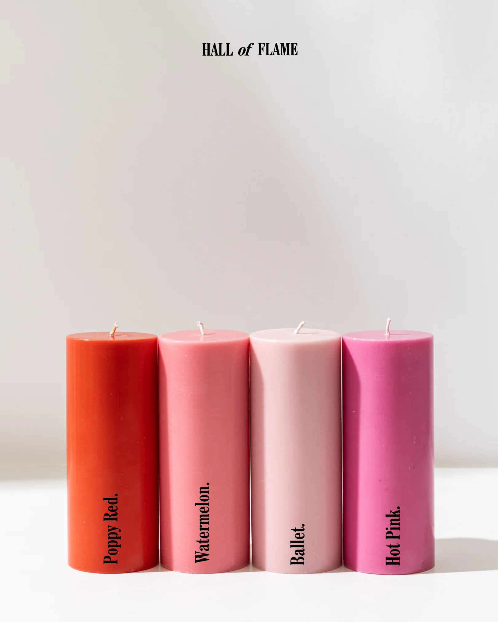 Watermelon Pink Pillar Candles XXL - Image 4