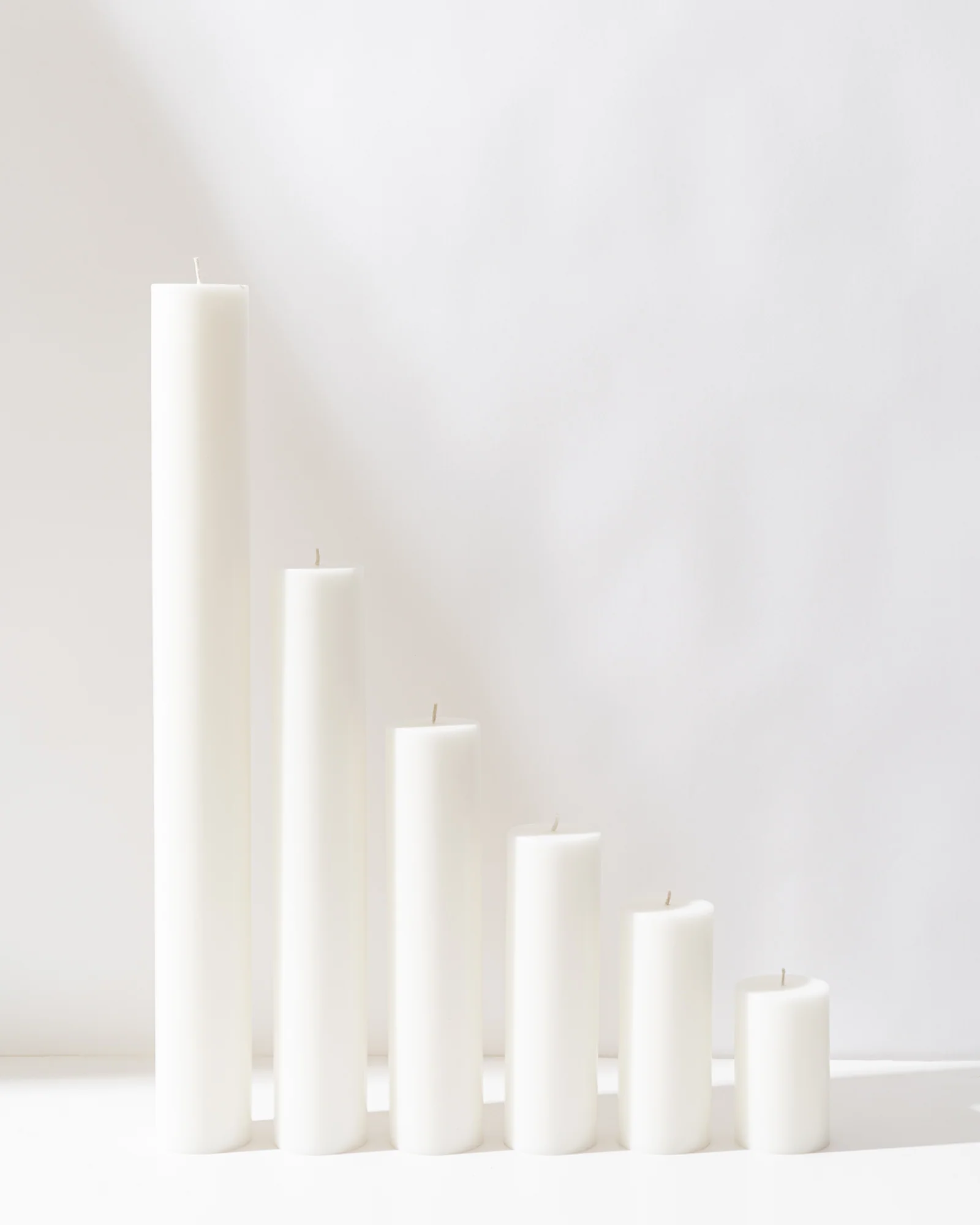 White Pillar Candles XXL
