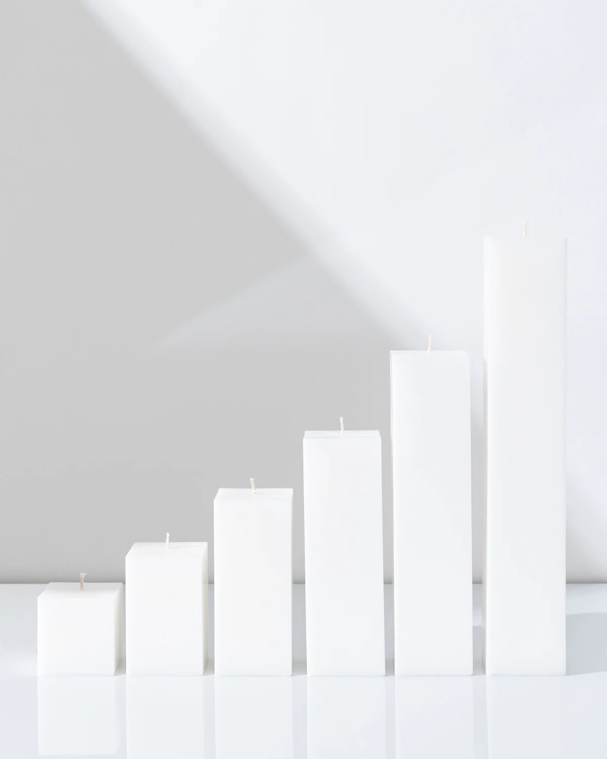 White Square Pillar Candles XXL - Image 2